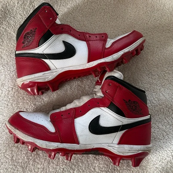 Men's Jordan 1 Alpha Menace Mid Baseball Cleats Size 8 - Picture 3 of 5